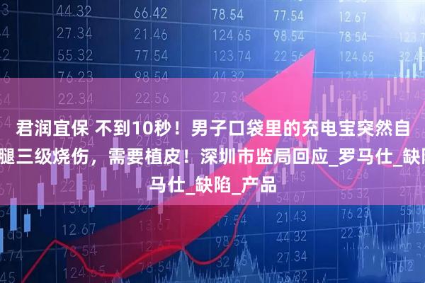 君润宜保 不到10秒！男子口袋里的充电宝突然自燃，左腿三级烧伤，需要植皮！深圳市监局回应_罗马仕_缺陷_产品
